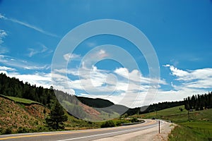 Mountain Highway and Rainbow Cloud