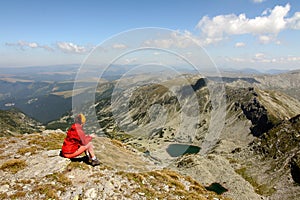 Mountain hike photo