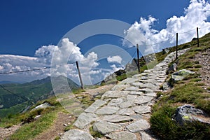 Mountain hiking trail