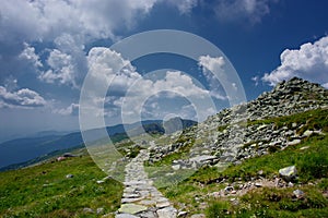 Mountain hiking trail