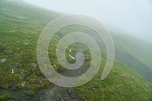 Mountain hiking trail