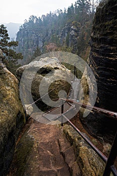 Mountain hiking trails in the mountains.