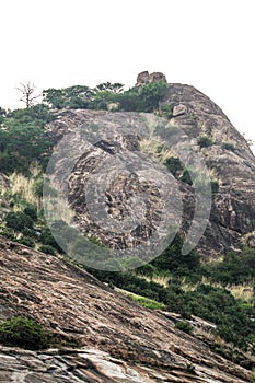 Mountain hill top rocks on temple tamilnadu