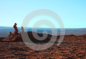 Mountain hills desert panorama Chile san Pedro de Atacama