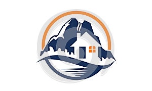 Mountain Hostel Logo Design Template