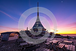 Mountain hotel Jested above the city of Liberec