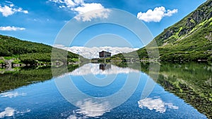 Mountain hotel Sliezsky dom in  High Tatras mounains, Slovakia