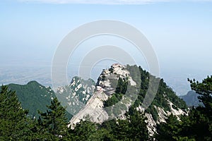 Mountain Huashan Landscape West Peak