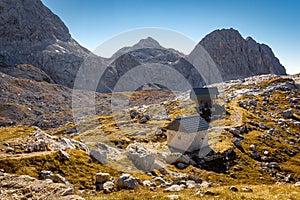 Mountain hut shelter  Triglav park, Slovenia