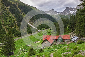 Mountain hut Valea Sambetei in Fagaras Mountains