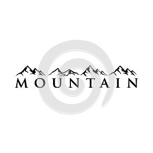 Mountain icon collection Vector design element modern style for logotype