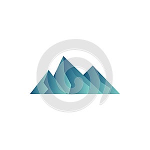 Mountain icon design template vector illustration