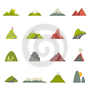 Mountain icons
