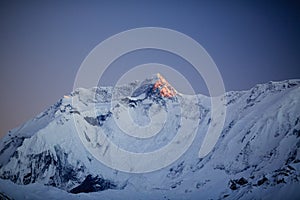 Mountain inspirational landscape, Annapurna range Nepal