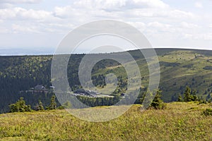 Mountain Jesenik in Moravia, very green and clear Nature with cleanest Air in central Europe, Czech Republic