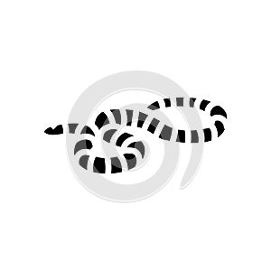 mountain kingsnake snake glyph icon vector illustration