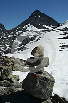 Mountain Kyrkja in Jotunheimen, Norway