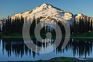 Mountain and lake