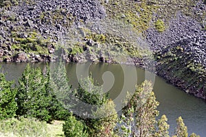 Mountain lake in Antisana Ecological Reserve