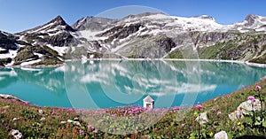 Mountain lake in apls, Austria