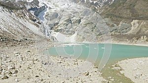 Mountain lake Birendra in Nepal. Manaslu area.