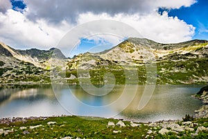 Mountain lake Bucura, in Retezat, Romania, Europe