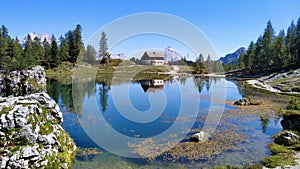 Mountain Lake Dolomites Italy