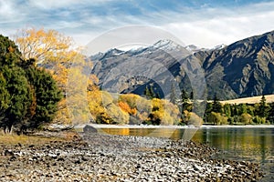 Mountain Lake in Fall