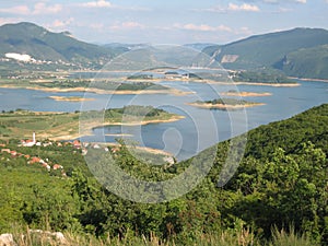 Mountain lake in Herzegovina photo