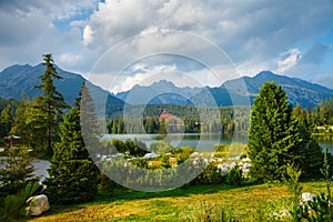 Mountain lake in High Tatra