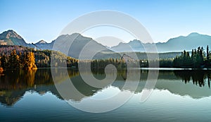 Mountain lake in High Tatra