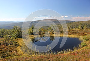 Mountain Lake At Hoegfjaellet