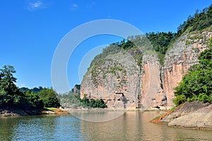 Mountain and lake landforms, Fujian, China