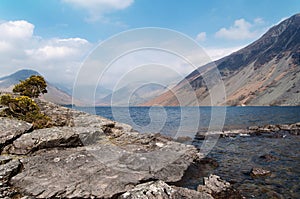 Mountain lake landscape