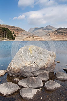 Mountain lake landscape