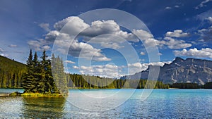 Mountain Lake Landscape, National Parks Canada