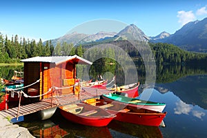 Horské jazero v Národnom parku Vysoké Tatry