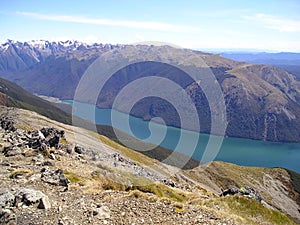 Mountain lake panorama