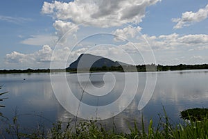 Mountain with lake (River) Nature Sri Lanka