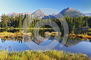 Mountain Lake in Slovakia Tatra - Strbske Pleso