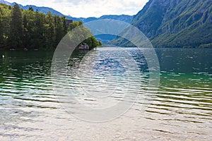 Mountain lake in summer - Lake Bohinj