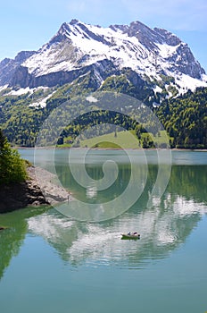 Mountain lake. Switzerland