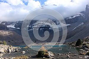 The mountain lake. Fann mountains photo