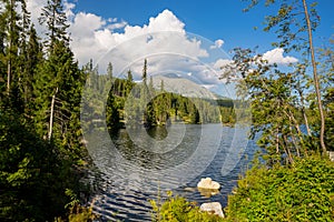 Horské jezero v Tatrách