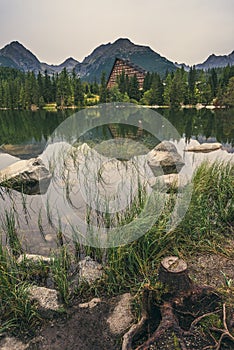 Mountain Lake under Peaks