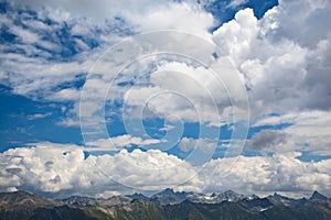 The mountain landscape