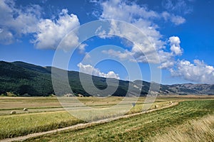 Mountain landscape in Abruzzi at summer photo
