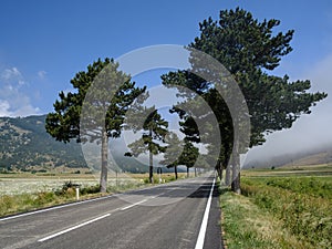 Mountain landscape in Abruzzi at summer photo