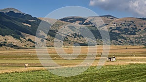 Mountain landscape in Abruzzi at summer photo