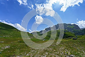 Mountain landscape along the road to Terminillo